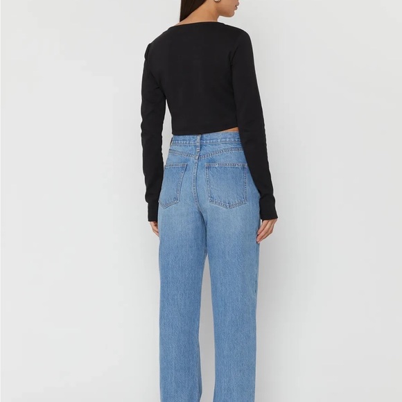 Oak and Fort LONG SLEEVE BUSTIER TOP - Picture 6 of 11